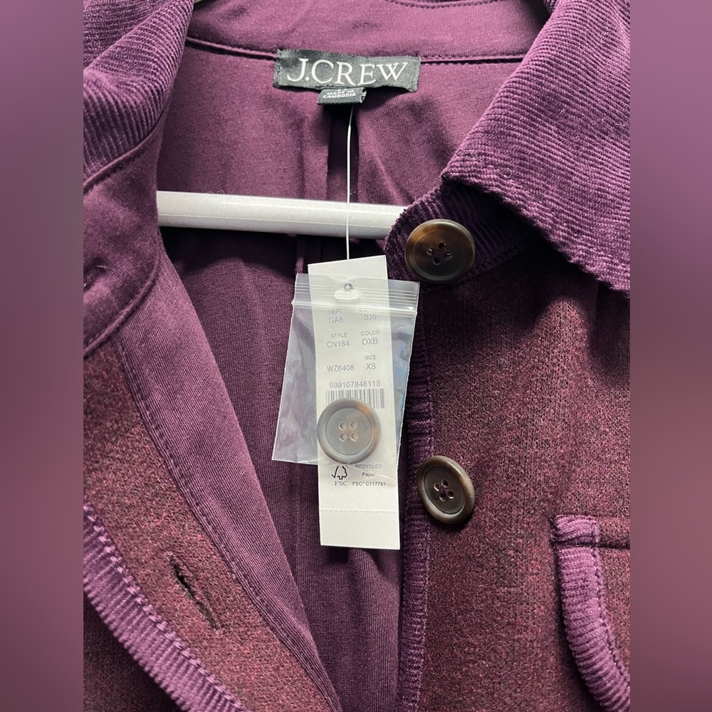 J. Crew Women's Oxblood Knit Jacket with Wool Blend - Picture 4 of 9